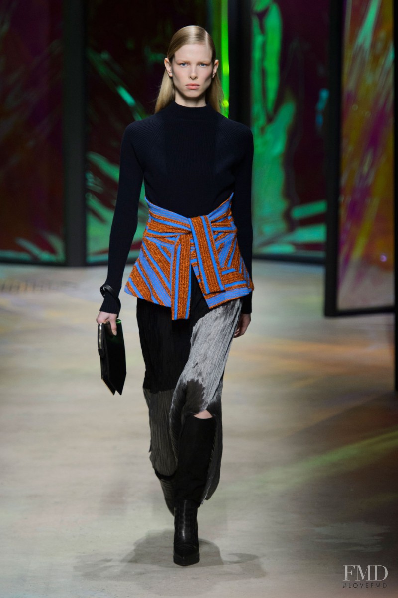 Lina Berg featured in  the Thakoon fashion show for Autumn/Winter 2015