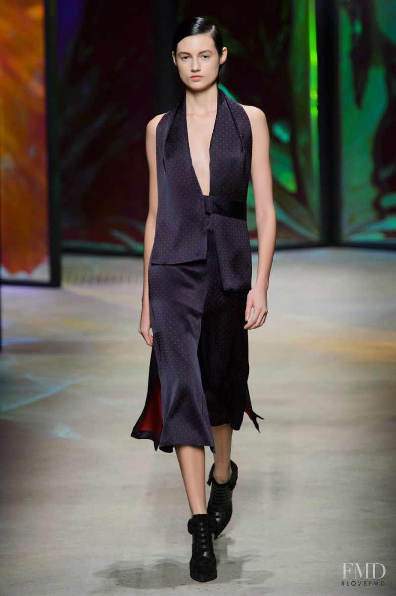 Bruna Ludtke featured in  the Thakoon fashion show for Autumn/Winter 2015