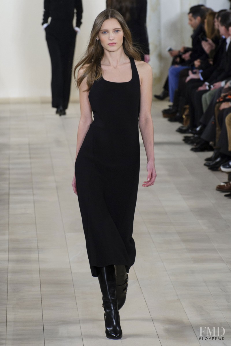 Mila Krasnoiarova featured in  the Ralph Lauren Collection fashion show for Autumn/Winter 2015