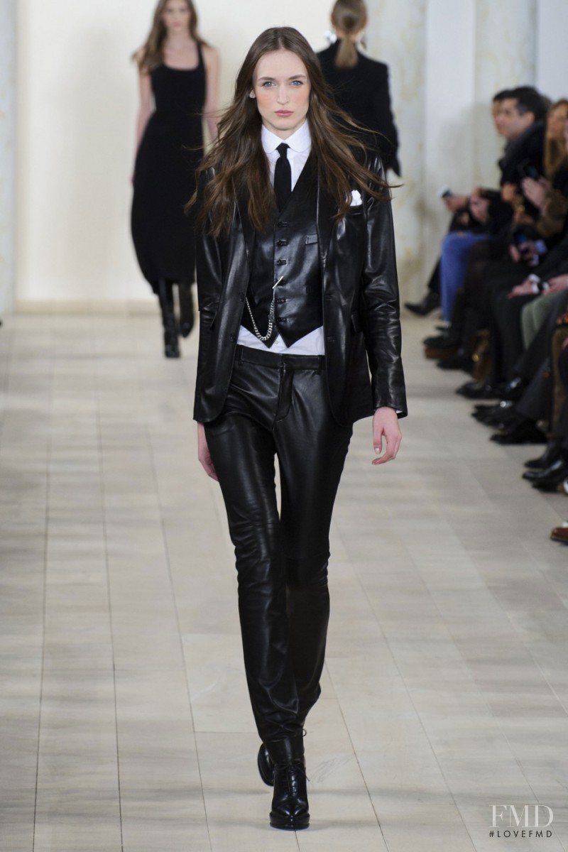 Stasha Yatchuk featured in  the Ralph Lauren Collection fashion show for Autumn/Winter 2015