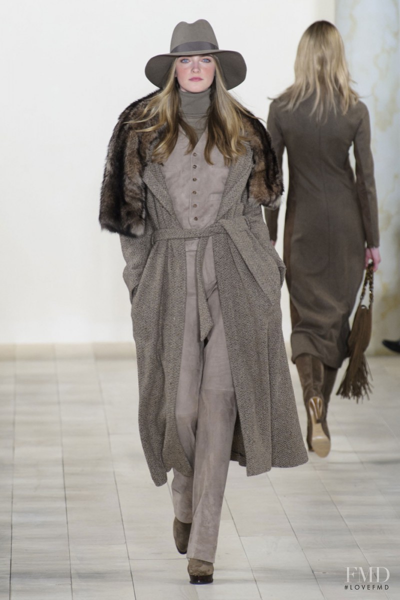 Vlada Roslyakova featured in  the Ralph Lauren Collection fashion show for Autumn/Winter 2015