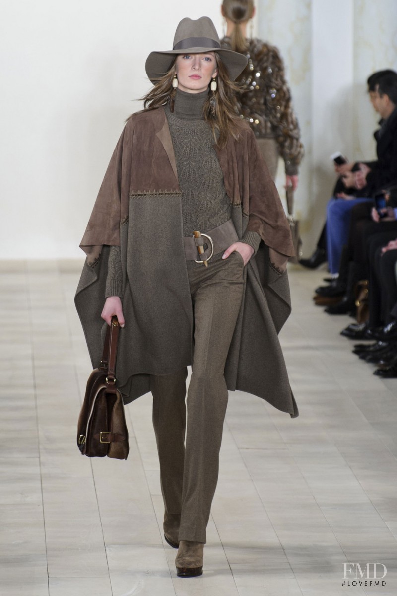 Daria Strokous featured in  the Ralph Lauren Collection fashion show for Autumn/Winter 2015