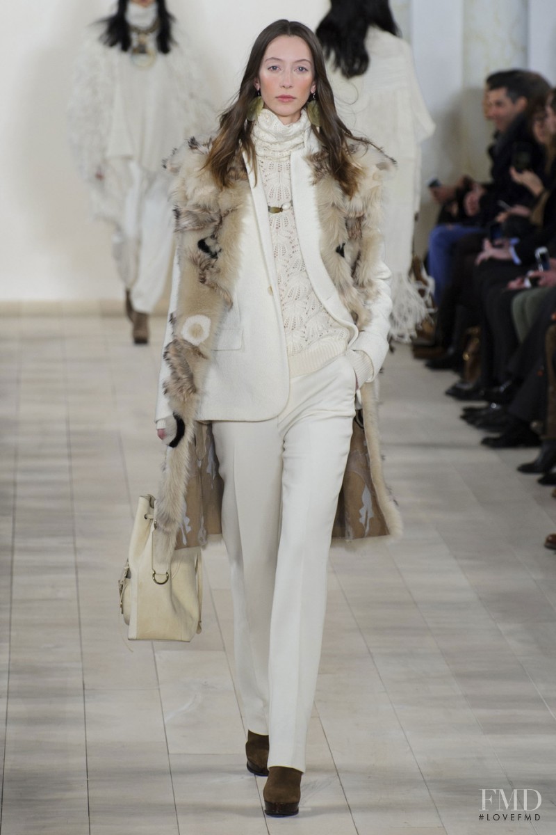 Alana Zimmer featured in  the Ralph Lauren Collection fashion show for Autumn/Winter 2015