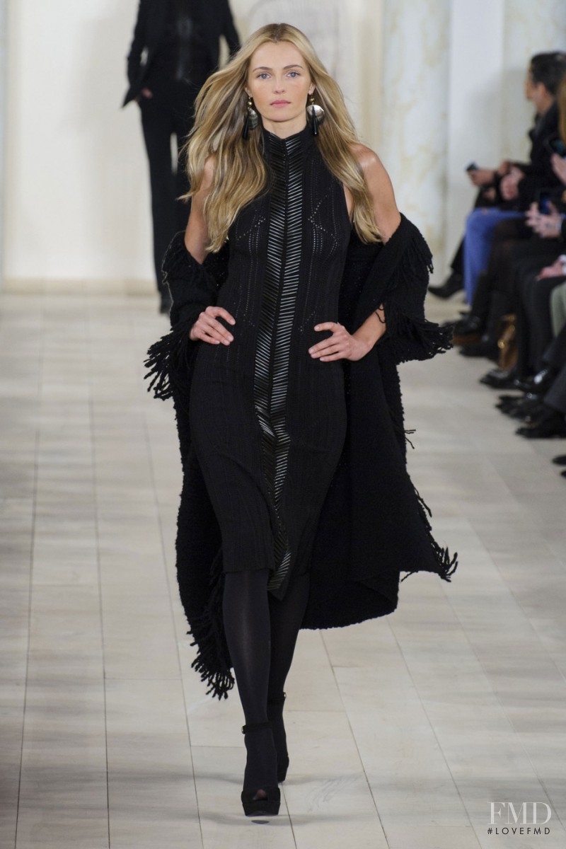 Valentina Zelyaeva featured in  the Ralph Lauren Collection fashion show for Autumn/Winter 2015