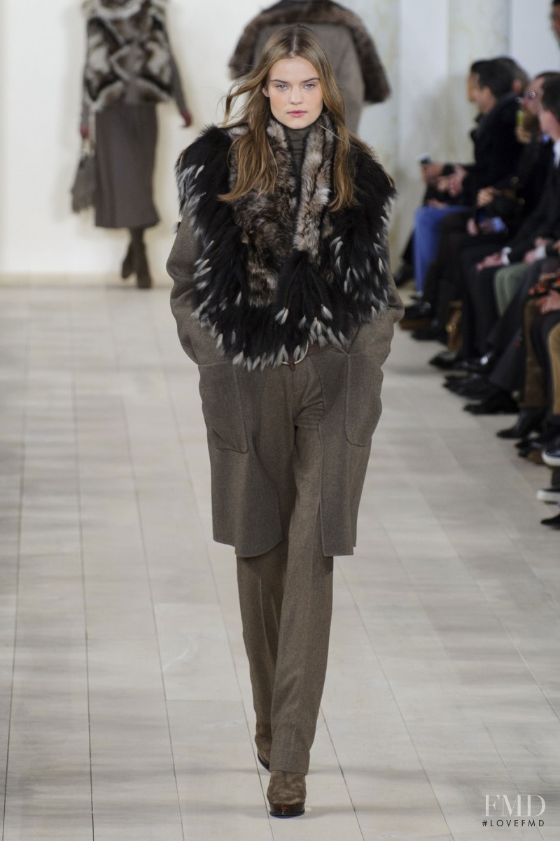 Kate Grigorieva featured in  the Ralph Lauren Collection fashion show for Autumn/Winter 2015