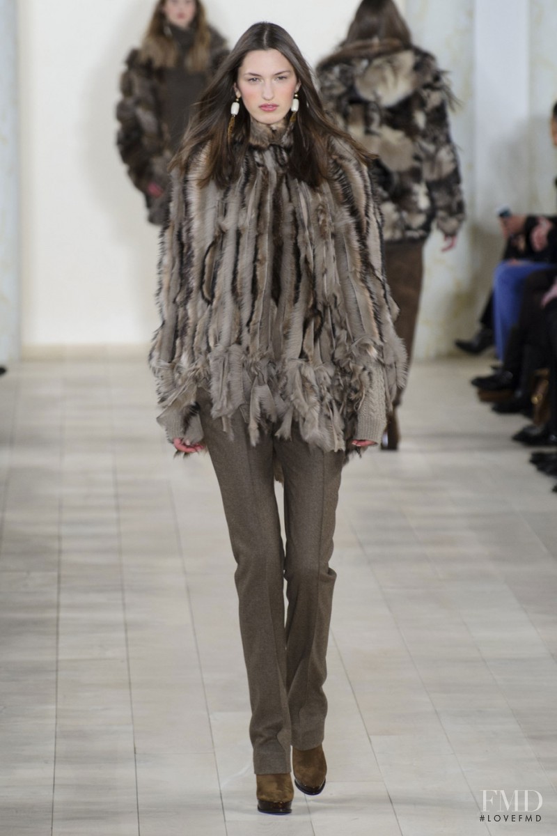 Zoe Huxford featured in  the Ralph Lauren Collection fashion show for Autumn/Winter 2015