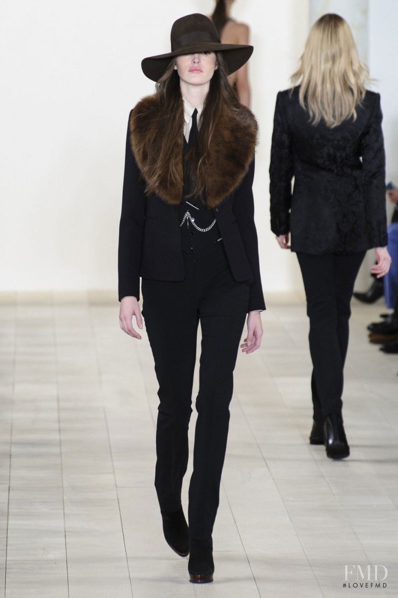 Vanessa Moody featured in  the Ralph Lauren Collection fashion show for Autumn/Winter 2015