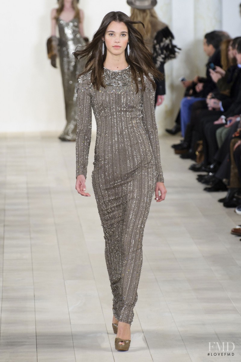 Pauline Hoarau featured in  the Ralph Lauren Collection fashion show for Autumn/Winter 2015