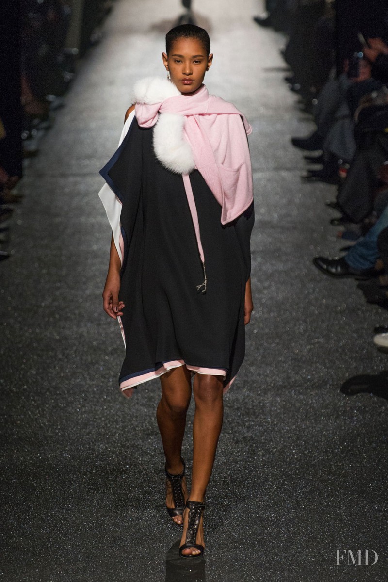 Ysaunny Brito featured in  the Alexis Mabille fashion show for Autumn/Winter 2015