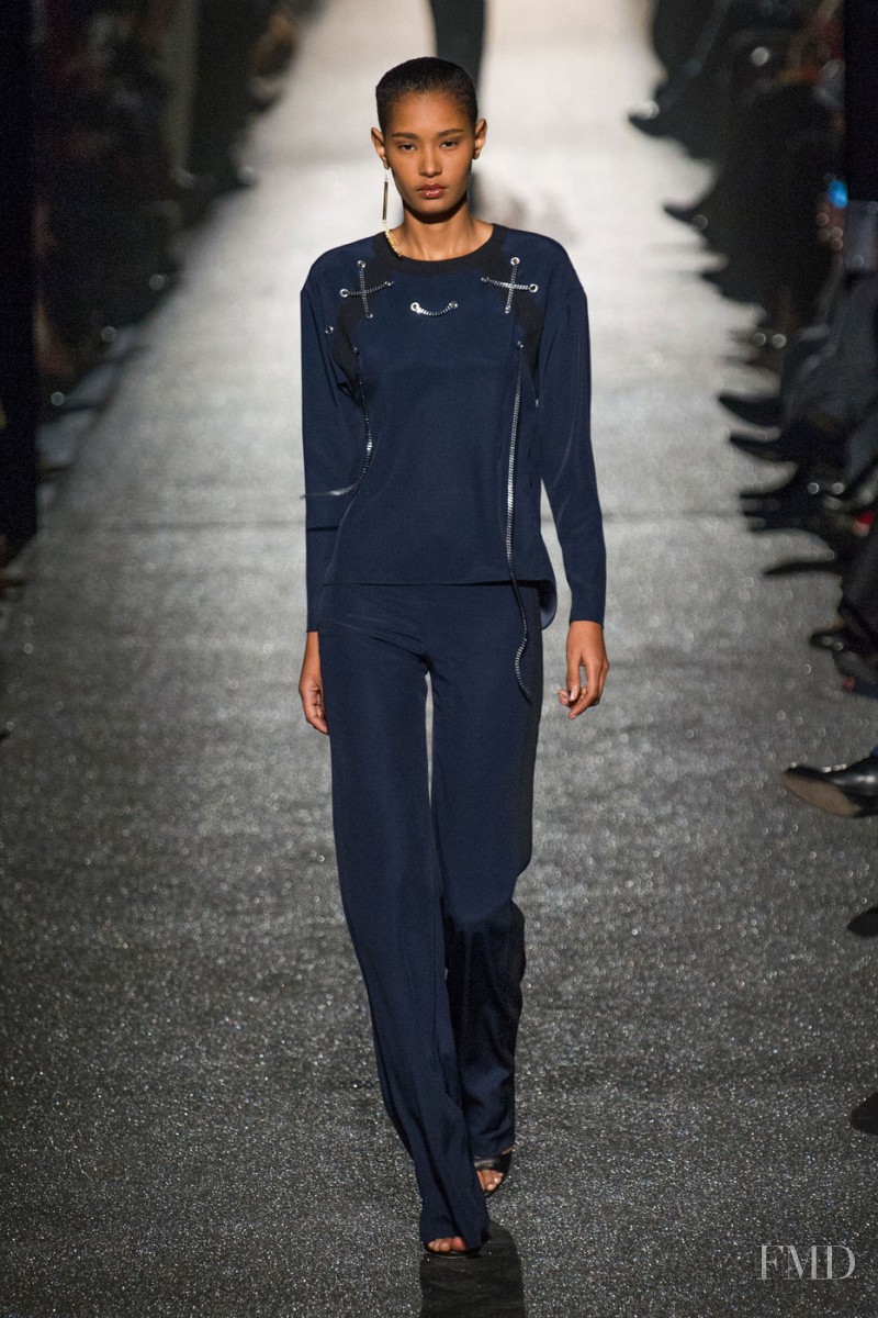 Ysaunny Brito featured in  the Alexis Mabille fashion show for Autumn/Winter 2015