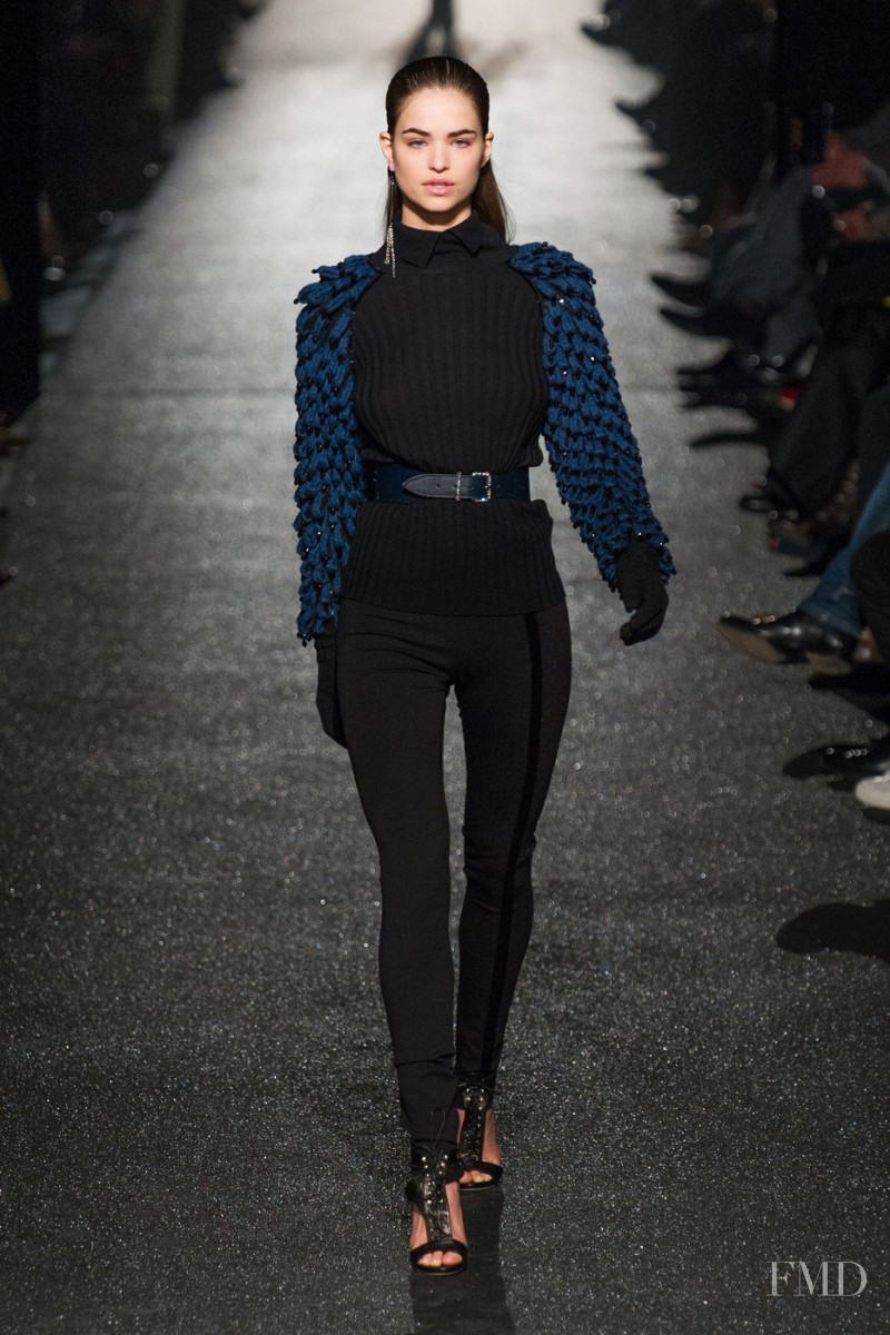 Robin Holzken featured in  the Alexis Mabille fashion show for Autumn/Winter 2015