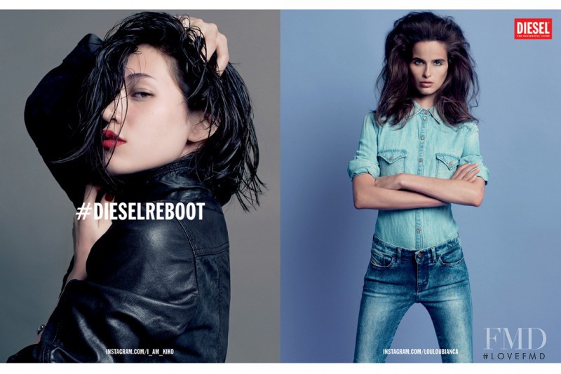 Loulou Robert featured in  the Diesel advertisement for Autumn/Winter 2013