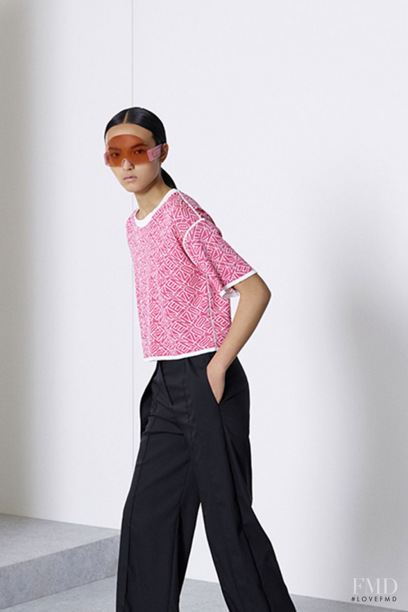 Luping Wang featured in  the Kenzo lookbook for Spring/Summer 2015