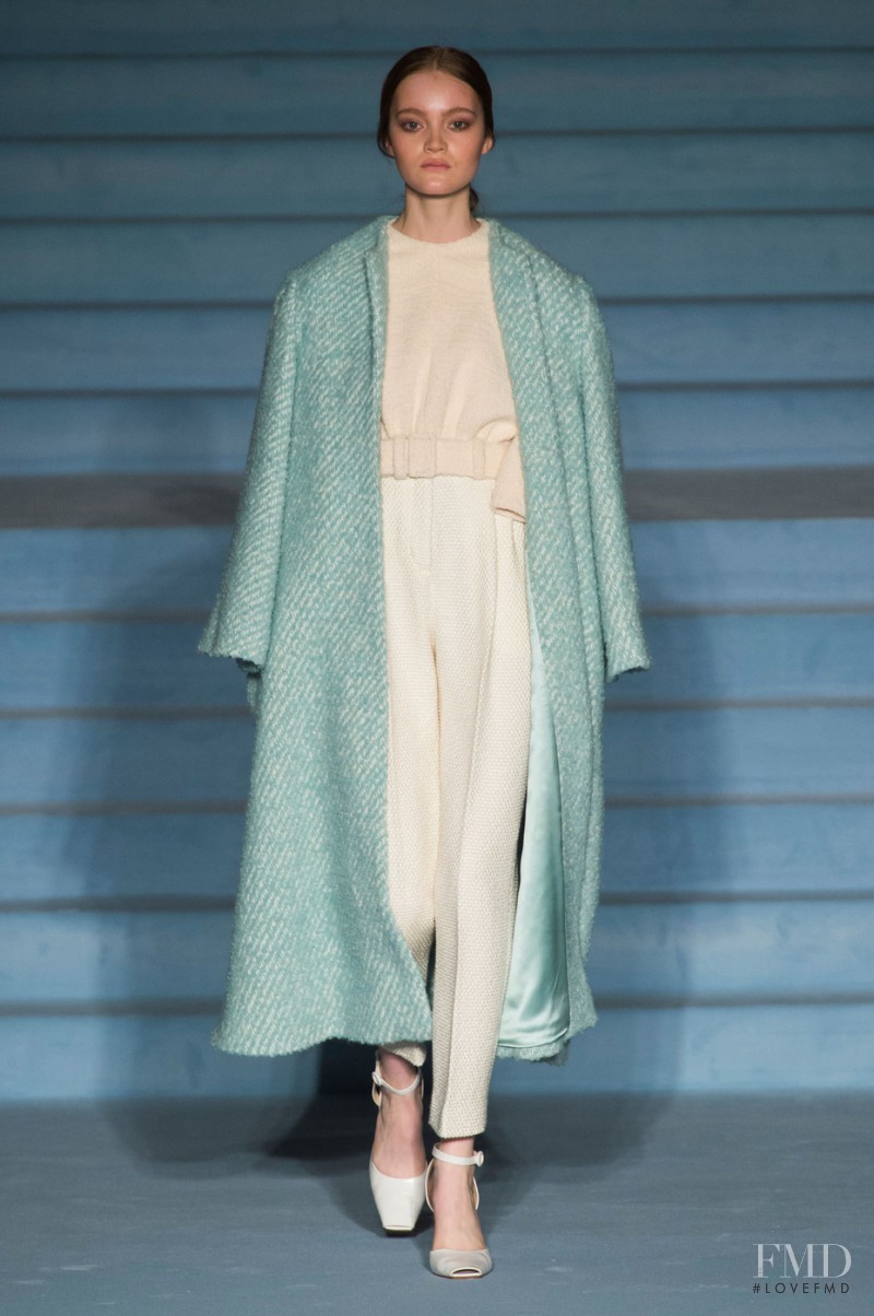 Mia Gruenwald featured in  the Emilia Wickstead fashion show for Autumn/Winter 2015