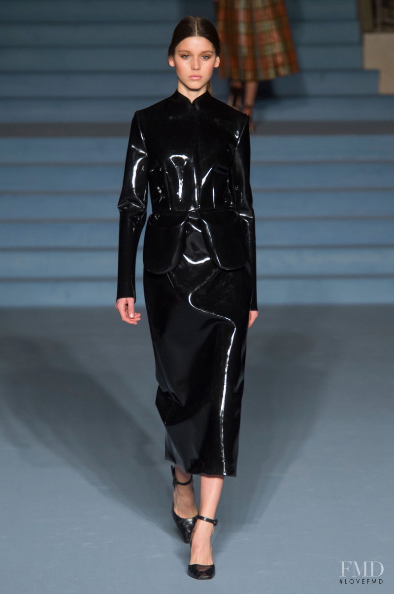 Vivienne Rohner featured in  the Emilia Wickstead fashion show for Autumn/Winter 2015