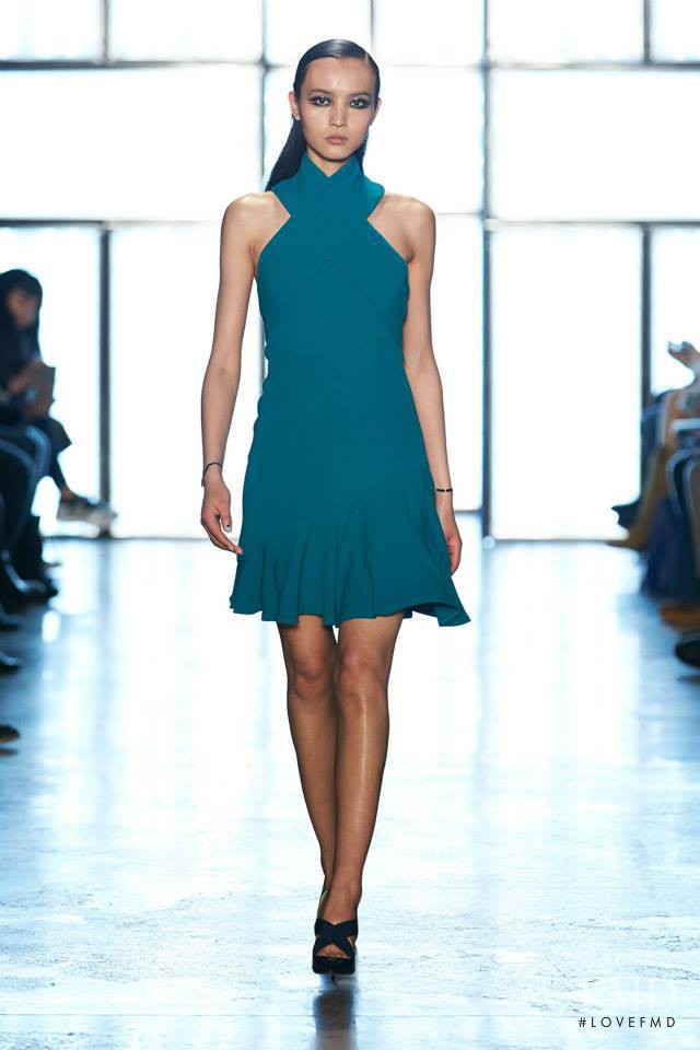 Luping Wang featured in  the Cushnie Et Ochs fashion show for Autumn/Winter 2015