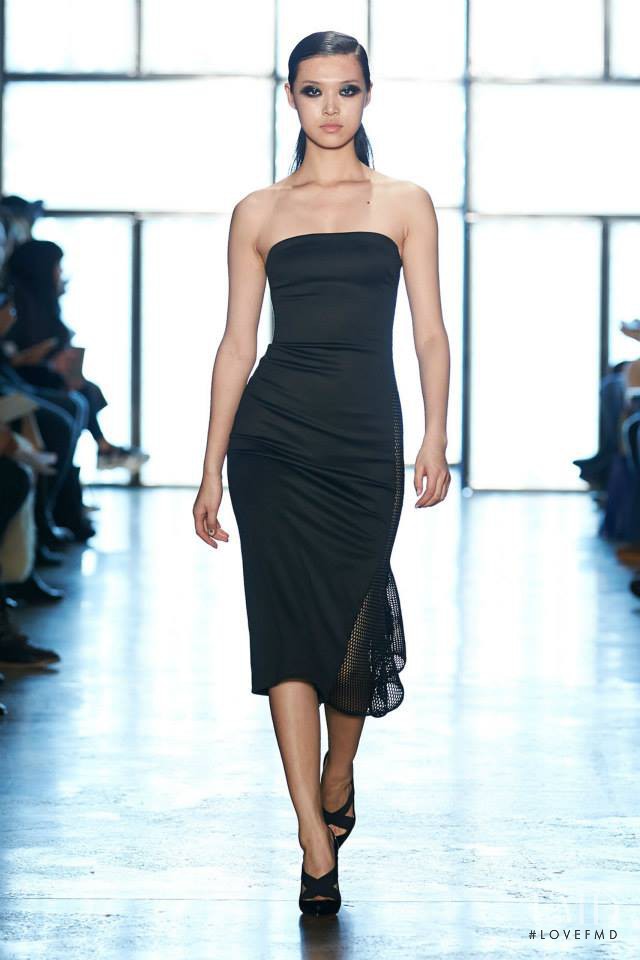 Tian Yi featured in  the Cushnie Et Ochs fashion show for Autumn/Winter 2015