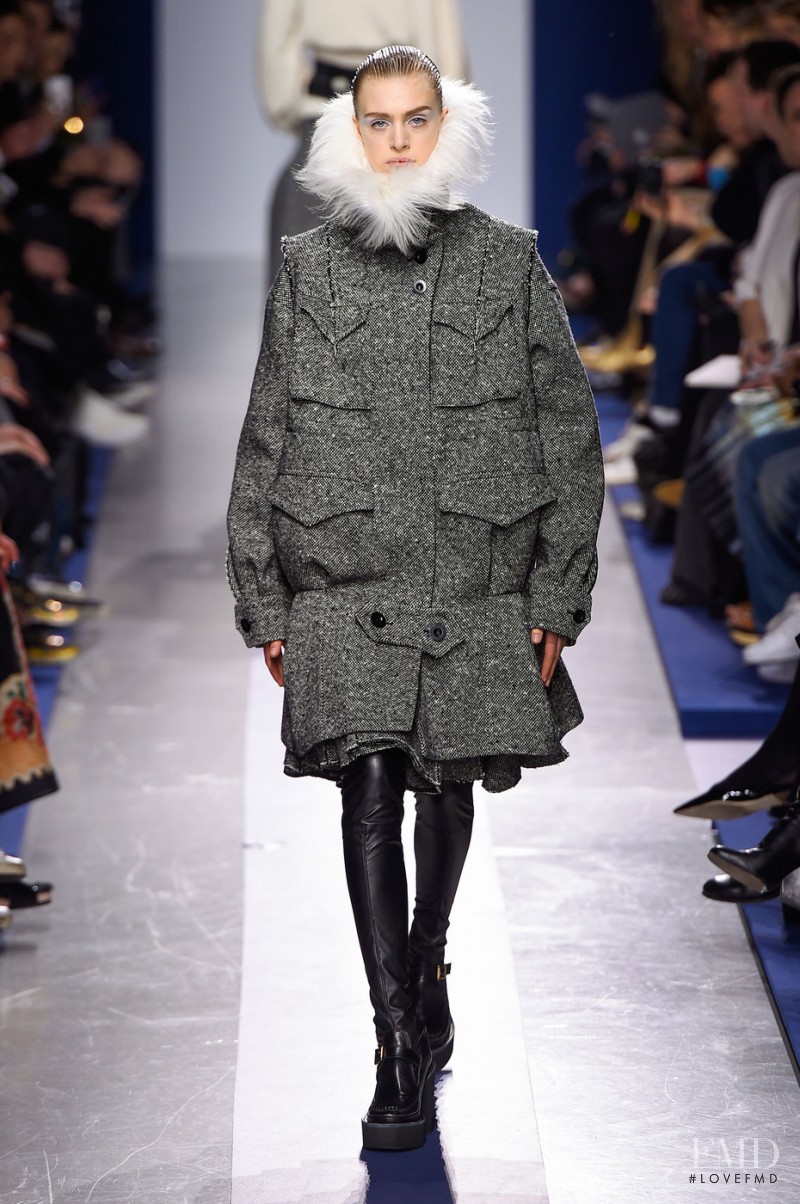 Hedvig Palm featured in  the Sacai fashion show for Autumn/Winter 2015