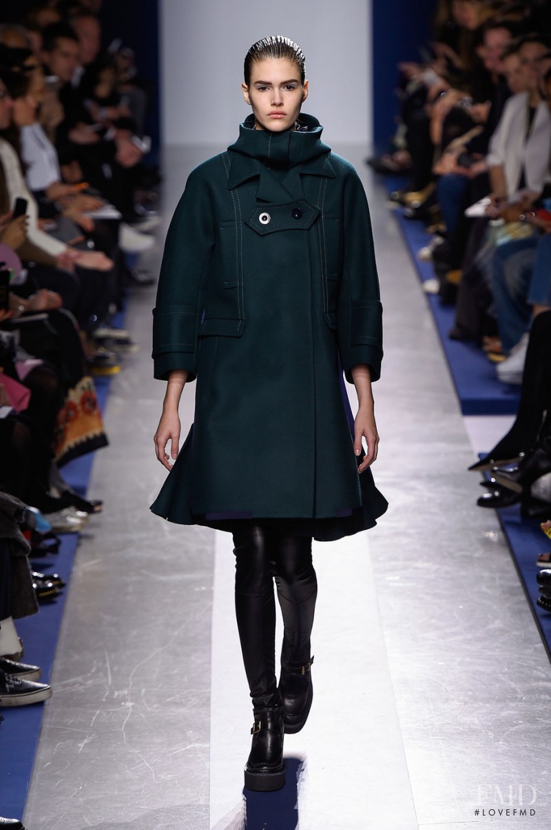 Vanessa Moody featured in  the Sacai fashion show for Autumn/Winter 2015