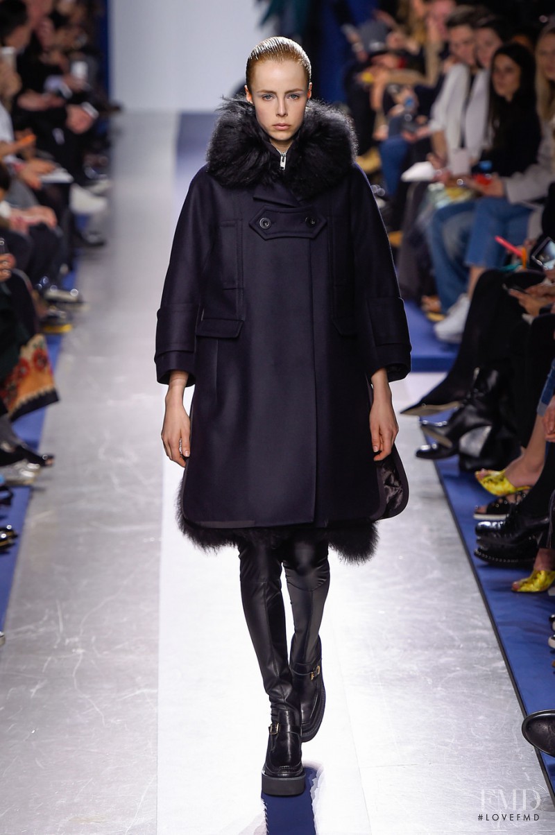Edie Campbell featured in  the Sacai fashion show for Autumn/Winter 2015