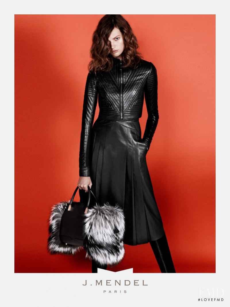 Bette Franke featured in  the J Mendel advertisement for Autumn/Winter 2013