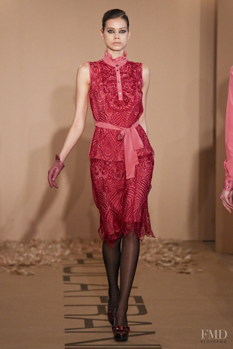 Jacqueline Oloniceva featured in  the Paola Frani fashion show for Autumn/Winter 2011