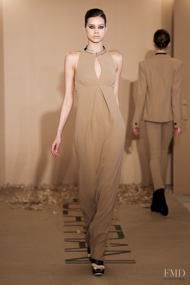 Jacqueline Oloniceva featured in  the Paola Frani fashion show for Autumn/Winter 2011