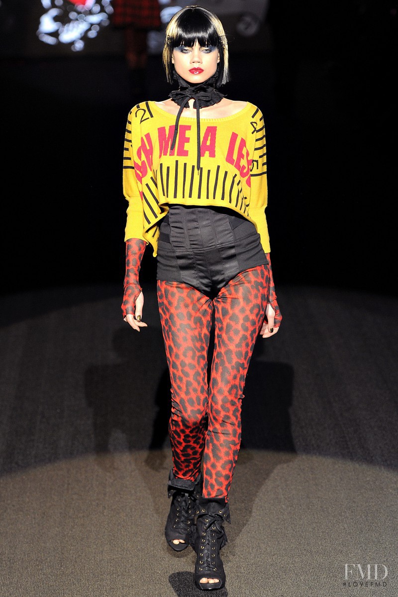 Jacqueline Oloniceva featured in  the Betsey Johnson fashion show for Autumn/Winter 2011