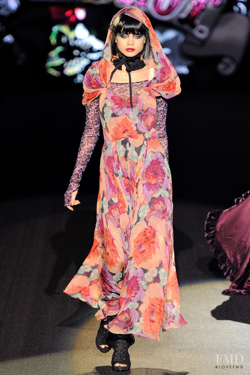 Jacqueline Oloniceva featured in  the Betsey Johnson fashion show for Autumn/Winter 2011