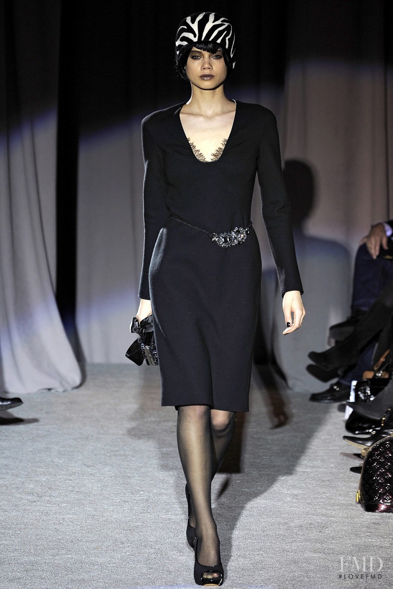 Jacqueline Oloniceva featured in  the Douglas Hannant fashion show for Autumn/Winter 2011