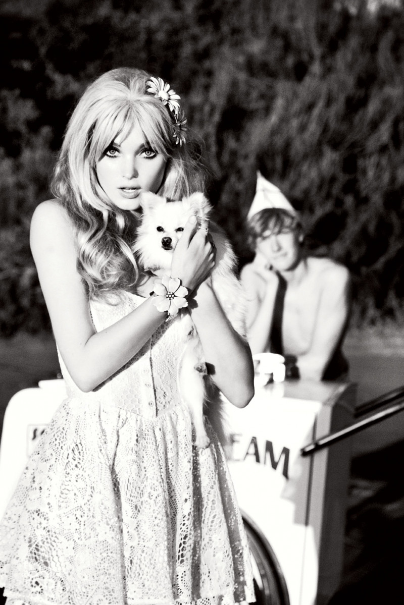 Elsa Hosk featured in  the Guess advertisement for Spring/Summer 2011