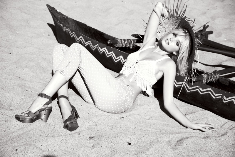 Elsa Hosk featured in  the Guess advertisement for Spring/Summer 2011