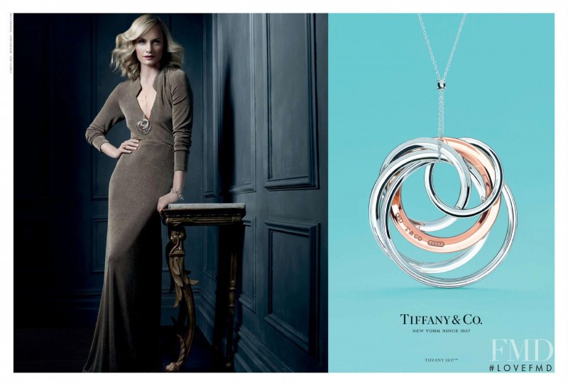 Amber Valletta featured in  the Tiffany & Co. advertisement for Autumn/Winter 2013