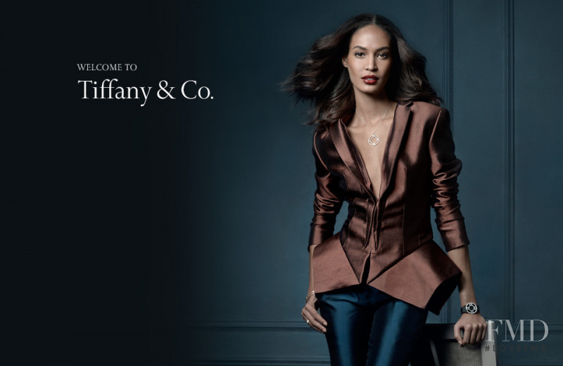 Joan Smalls featured in  the Tiffany & Co. advertisement for Autumn/Winter 2013