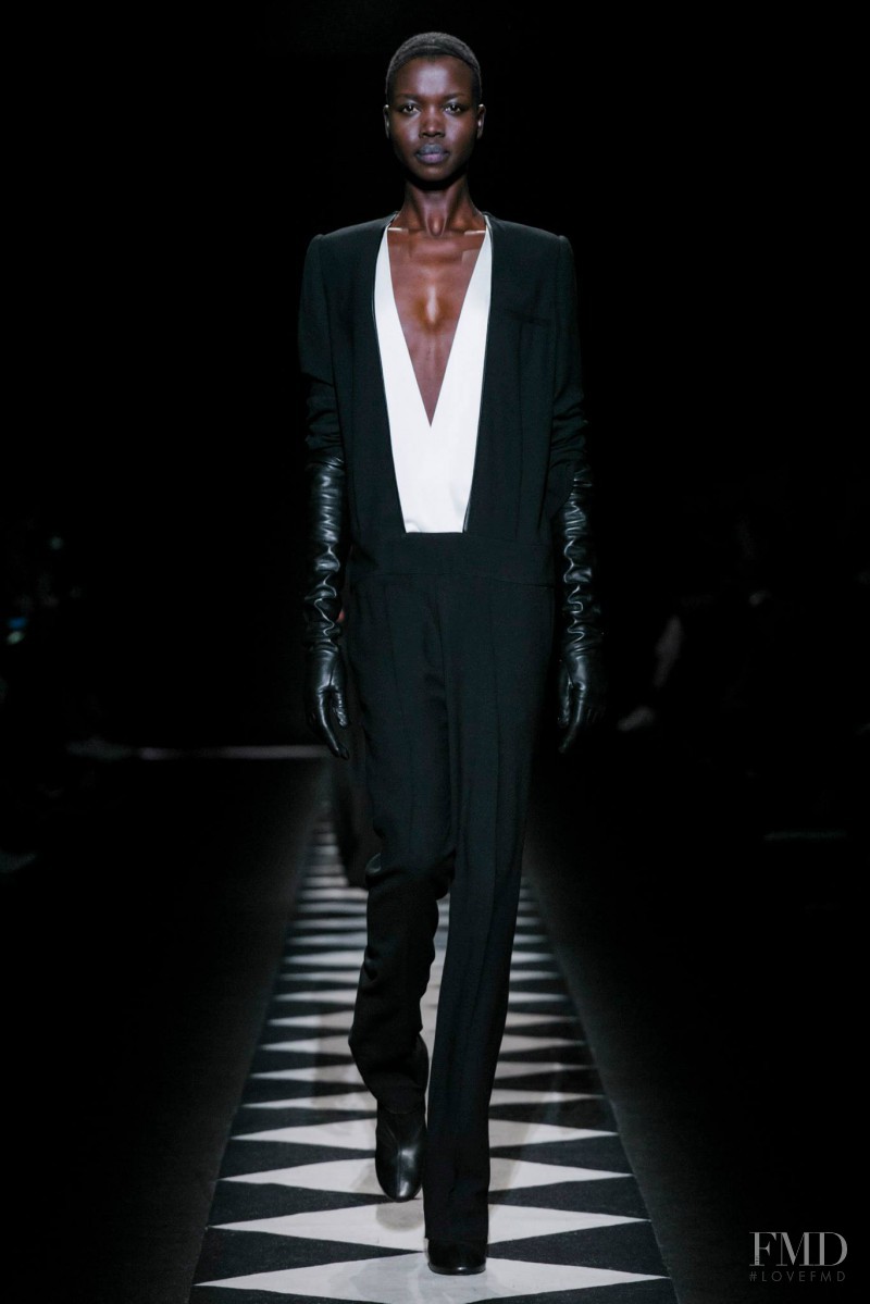 Nykhor Paul featured in  the Haider Ackermann fashion show for Autumn/Winter 2015