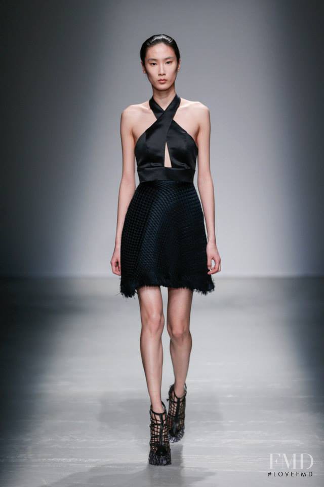 Dongqi Xue featured in  the Iris Van Herpen fashion show for Autumn/Winter 2015
