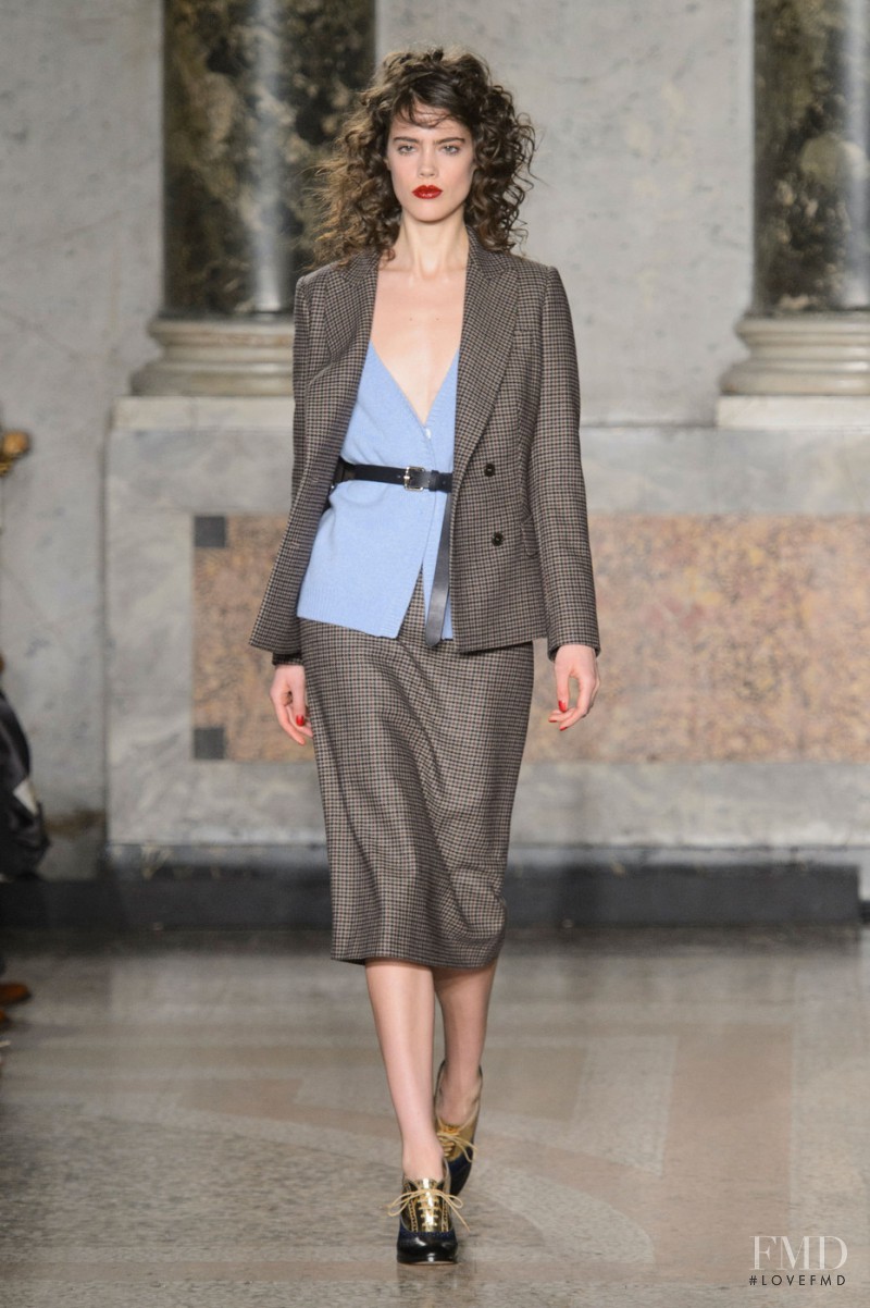 Taja Feistner featured in  the be Blumarine fashion show for Autumn/Winter 2015