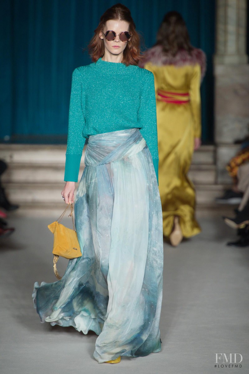 Irina Kravchenko featured in  the Matthew Williamson fashion show for Autumn/Winter 2015