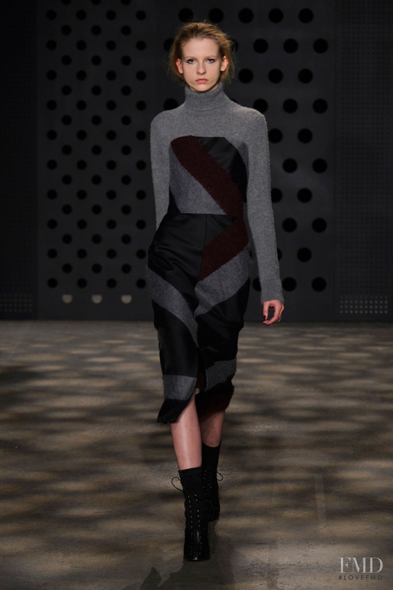 Ola Munik featured in  the ADEAM fashion show for Autumn/Winter 2015