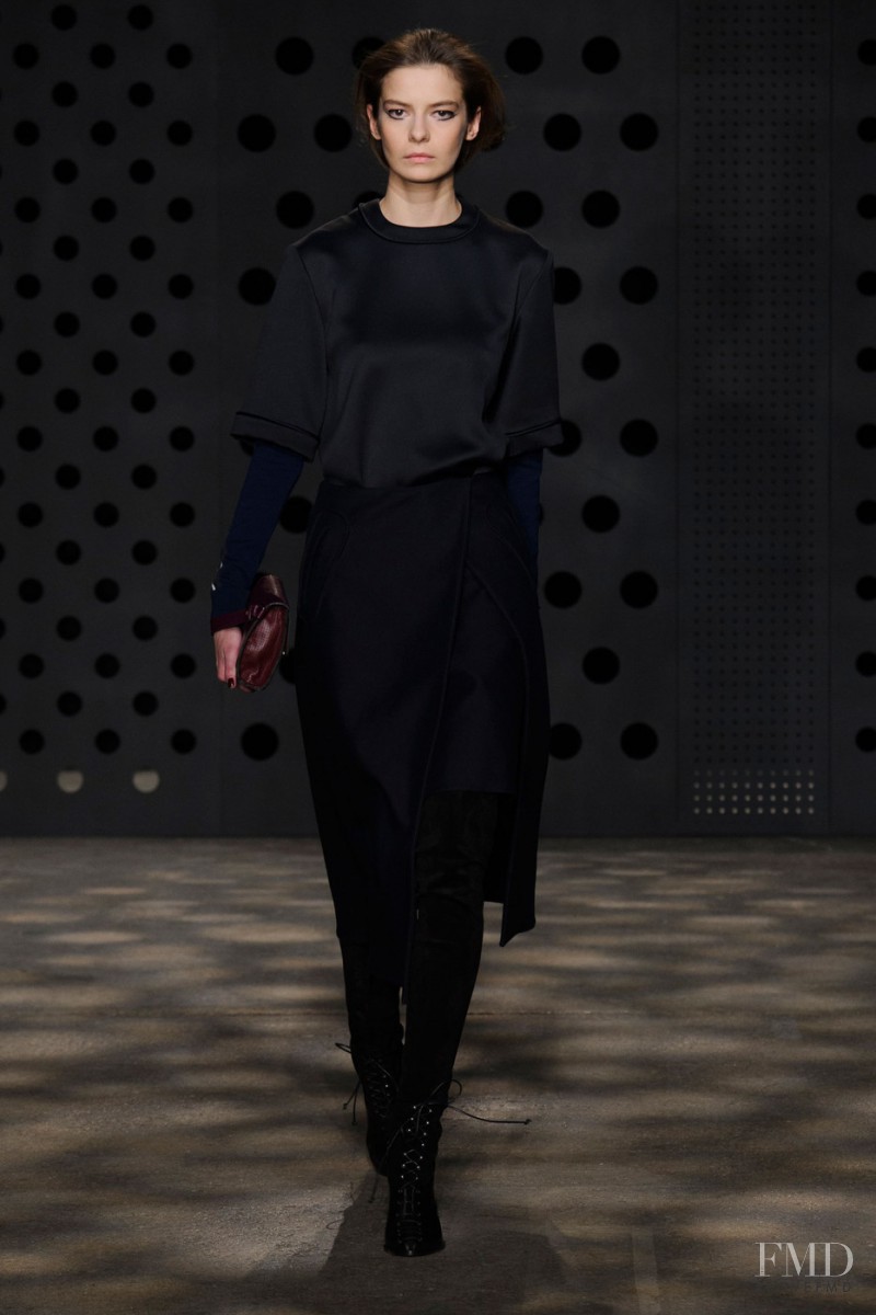 Dasha Denisenko featured in  the ADEAM fashion show for Autumn/Winter 2015