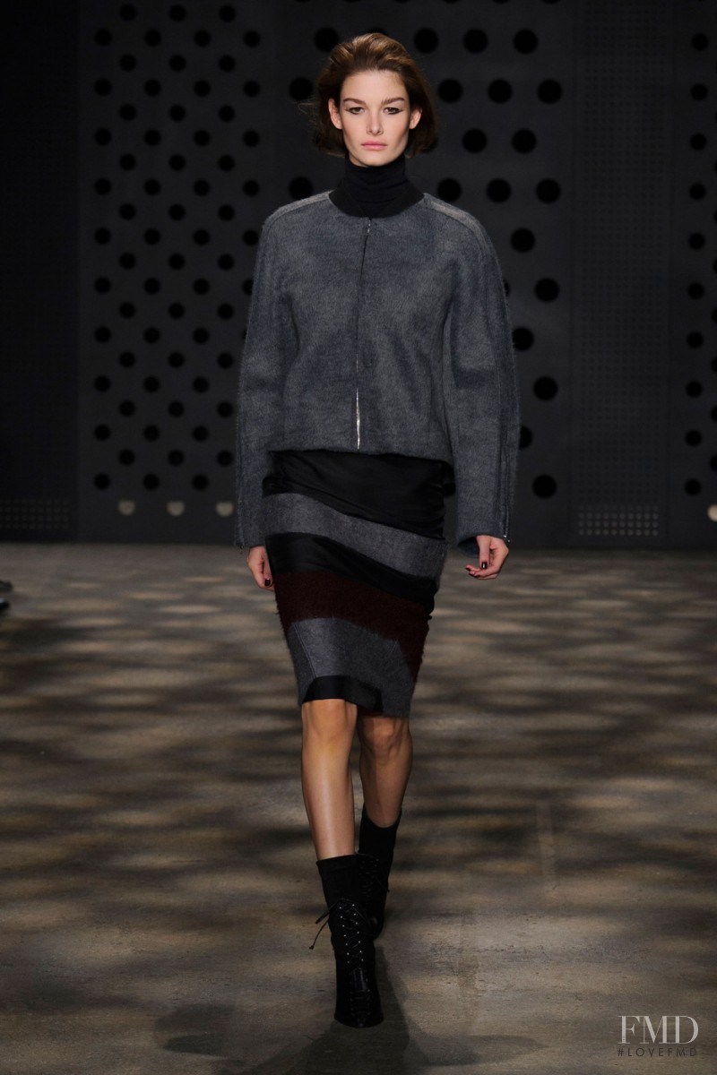 Ophélie Guillermand featured in  the ADEAM fashion show for Autumn/Winter 2015