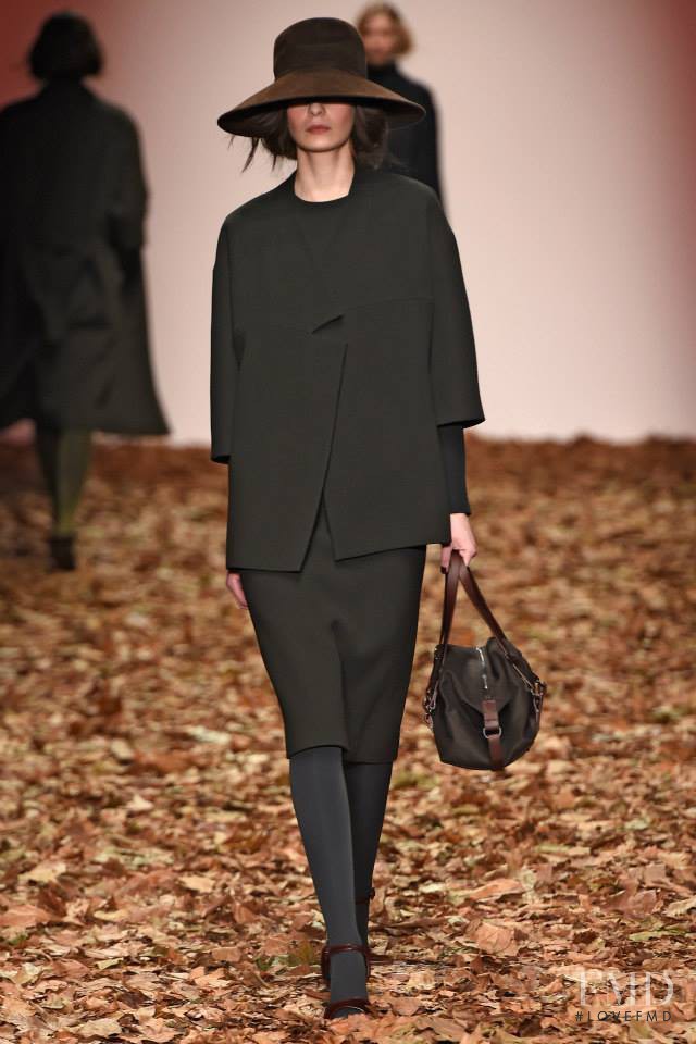 Dasha Denisenko featured in  the Jasper Conran fashion show for Autumn/Winter 2015