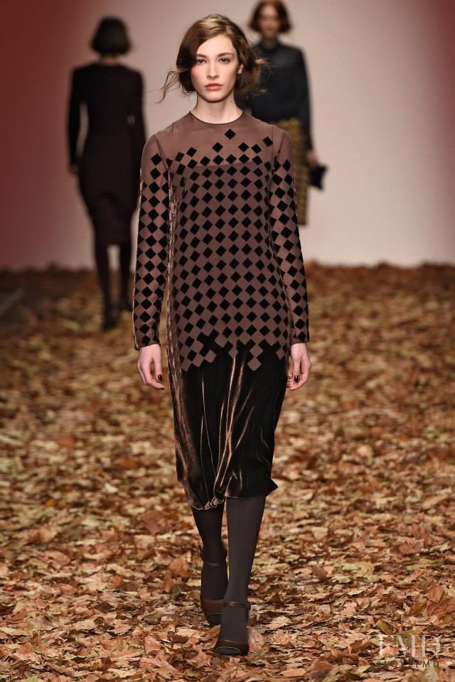 Karly Mcneil featured in  the Jasper Conran fashion show for Autumn/Winter 2015