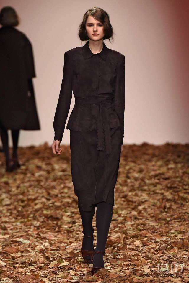 Luba Hryniv featured in  the Jasper Conran fashion show for Autumn/Winter 2015