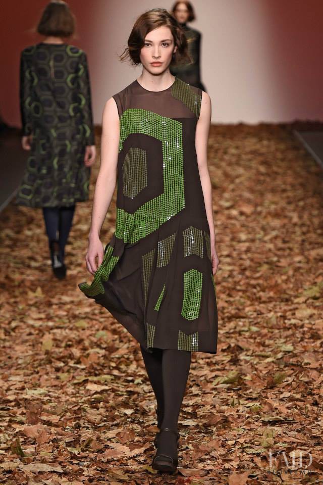 Karly Mcneil featured in  the Jasper Conran fashion show for Autumn/Winter 2015