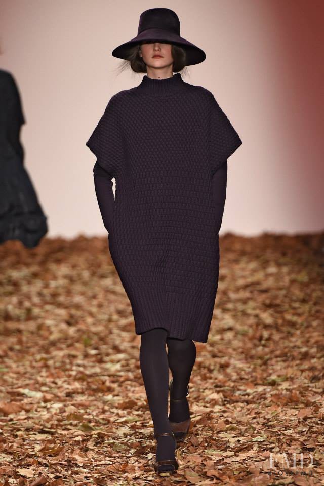 Luba Hryniv featured in  the Jasper Conran fashion show for Autumn/Winter 2015