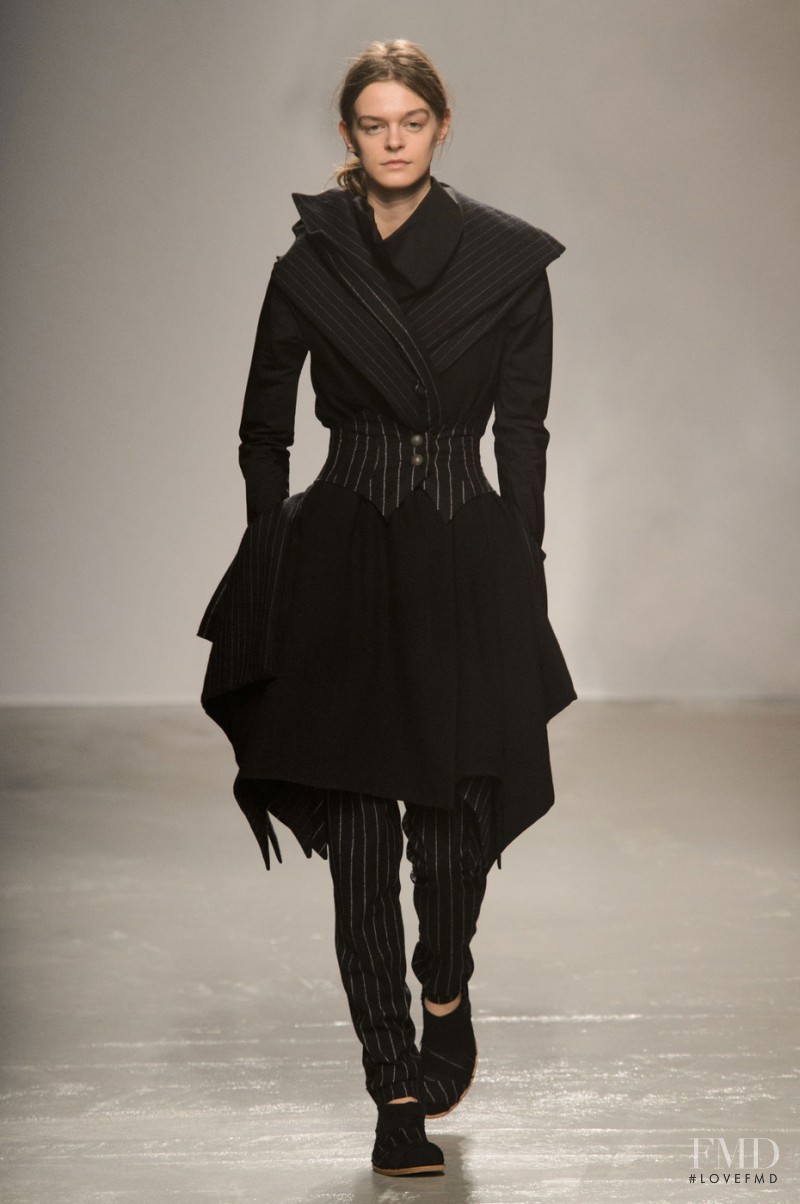 Brogan Loftus featured in  the Aganovich fashion show for Autumn/Winter 2015