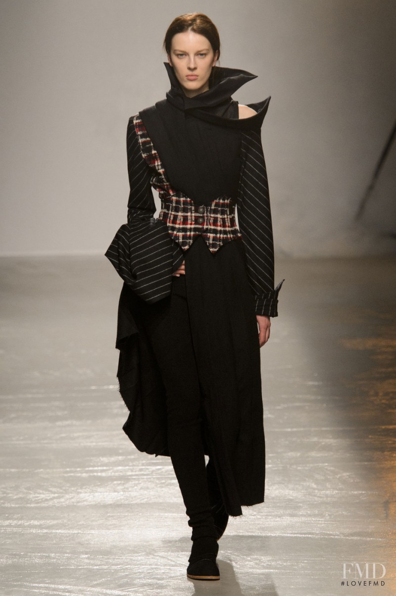 Giedre Kiaulenaite featured in  the Aganovich fashion show for Autumn/Winter 2015