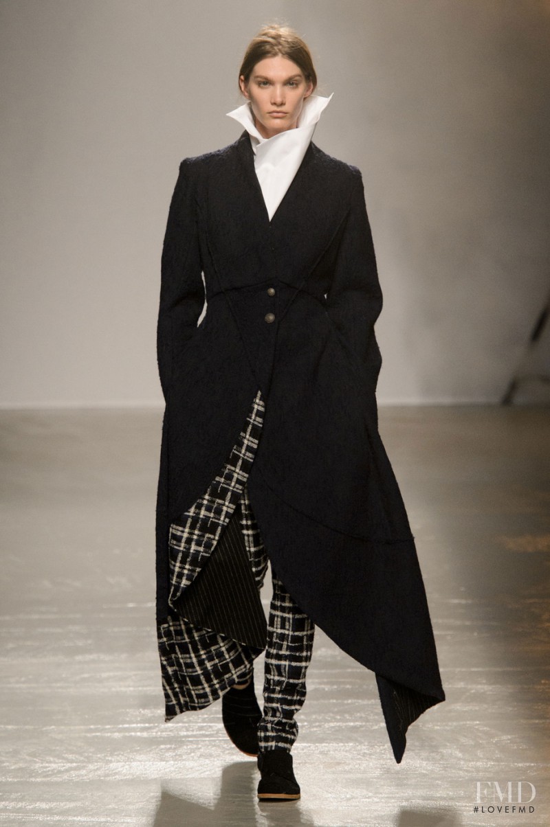 Irina Nikolaeva featured in  the Aganovich fashion show for Autumn/Winter 2015