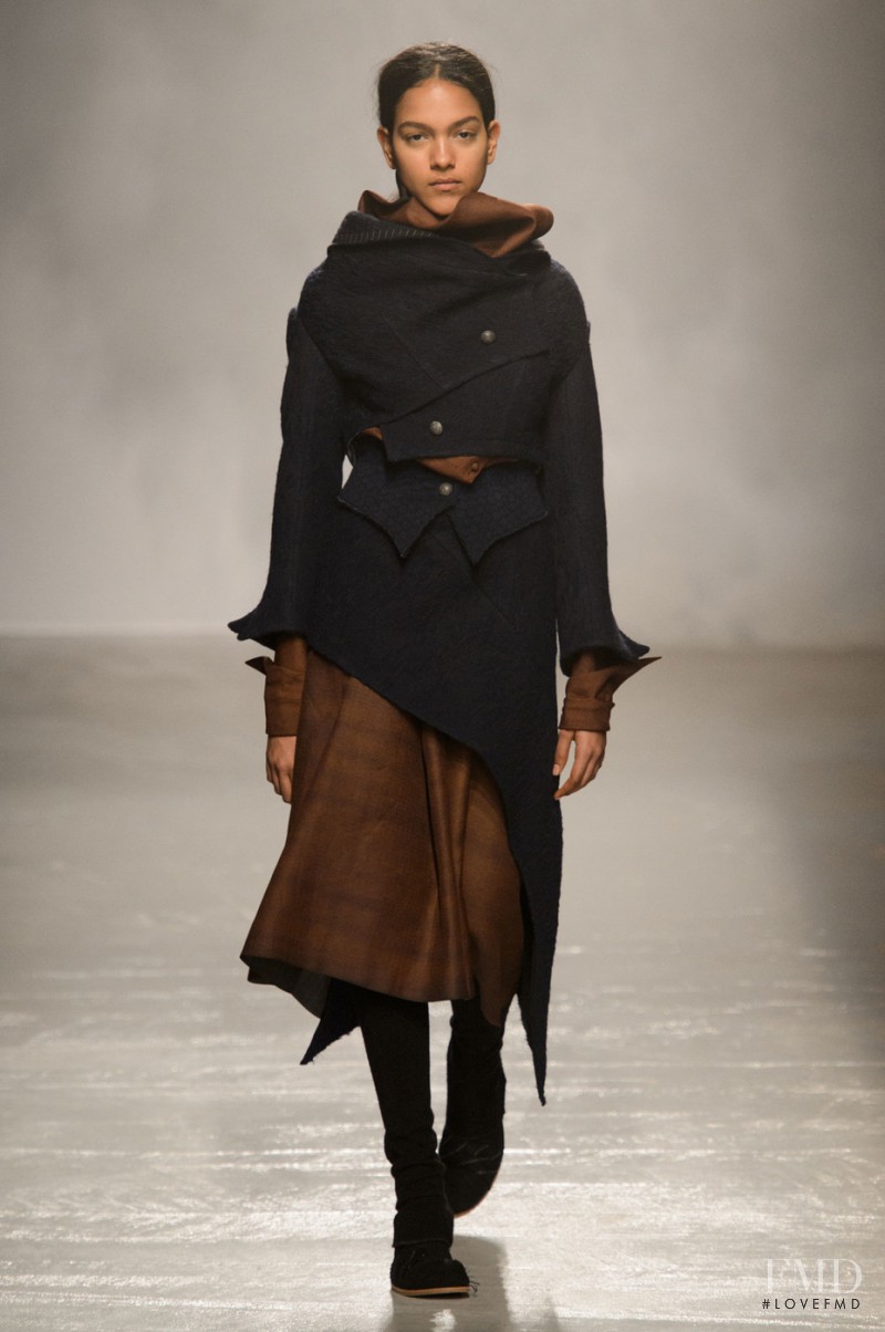 Joline Braun featured in  the Aganovich fashion show for Autumn/Winter 2015